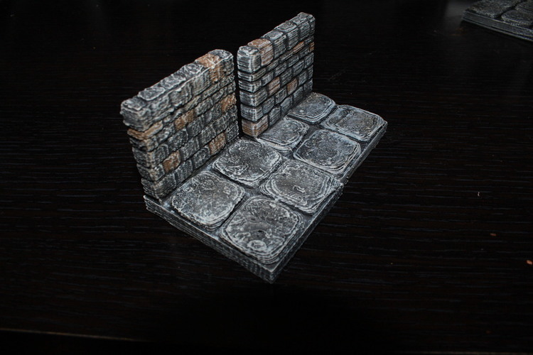 OpenForge Stone Dungeon Edge Walls 3D Print 78567