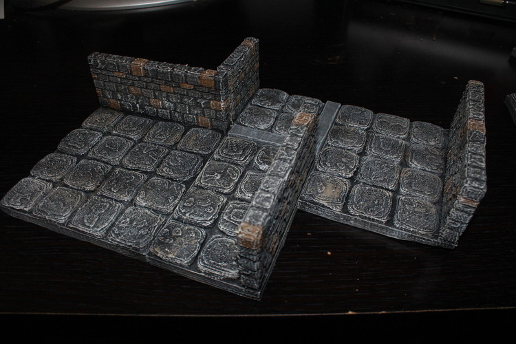 OpenForge Stone Dungeon Edge Walls 3D Print 78569
