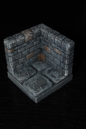 OpenForge Stone Dungeon Corner 3D Print 78576