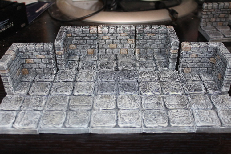 OpenForge Stone Dungeon Corner 3D Print 78578