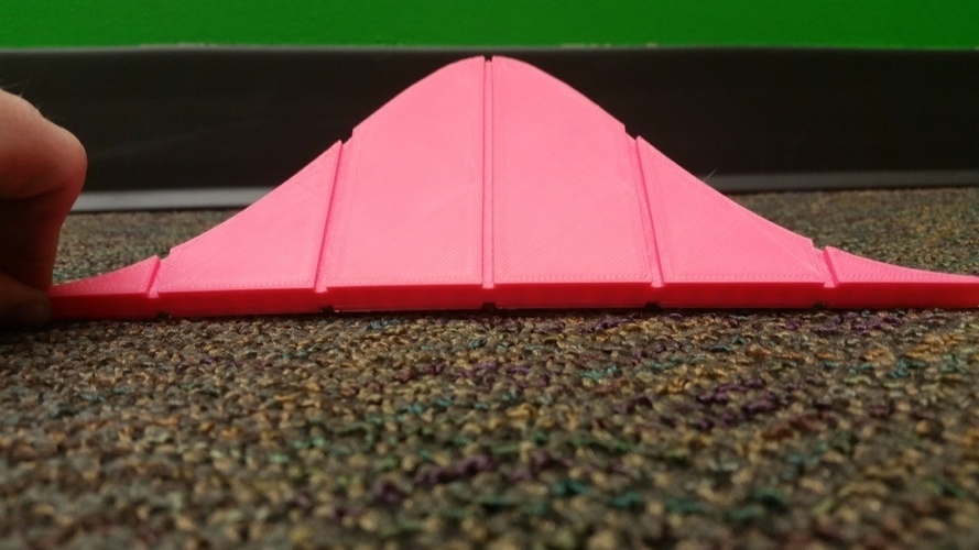 Standard Normal Distribution Model (With Mean and Standard Devia 3D Print 78662