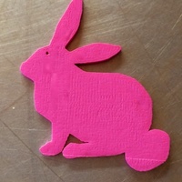 Small Easter Bunny Charms 3D Printing 78812
