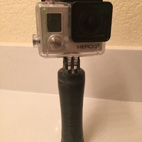 Small GoPro handle+secret storage. 3D Printing 78897