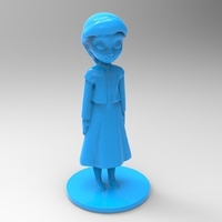 Small young elsa from frozen 3D Printing 79094
