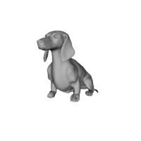 Small Wiener Dog Sit! 3D Printing 79417