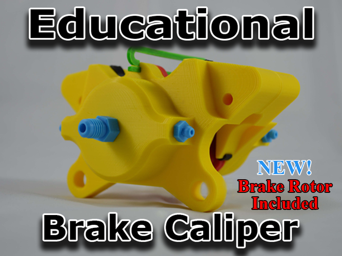 Educational Brake Caliper 3D Print 79623