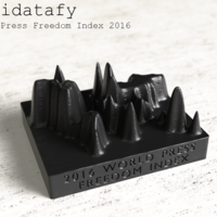 Small Solidatafy – World Press Freedom Index 2016 3D Printing 79709