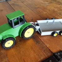 Small John Deere Tractor and Trailer 3D Printing 79938