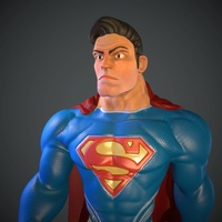 Small Stylized Superman 3D Printing 79955