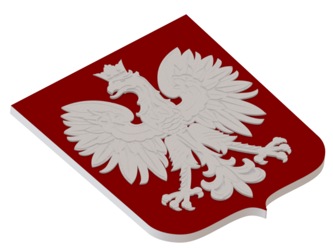 The coat of arms of Poland 3D Print 80013