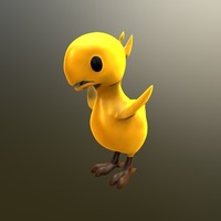 Small Chocobo chick 3D Printing 80120