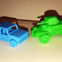 Small Lada Niva - HO scale 3D Printing 80150