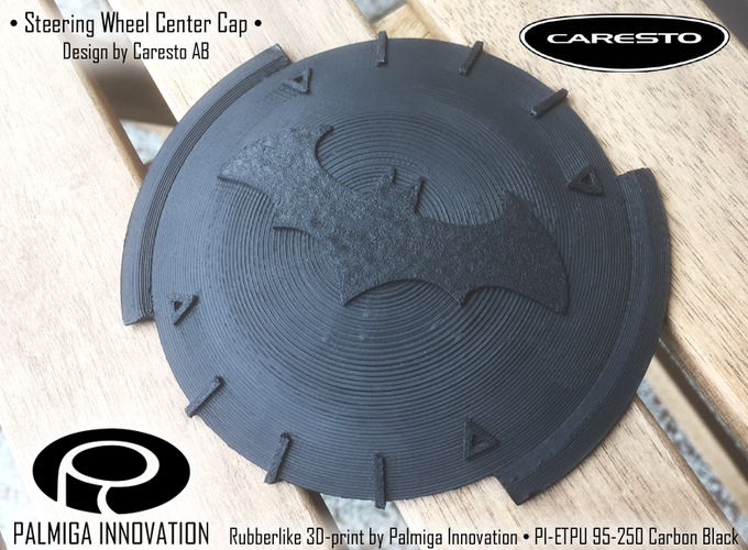 Palmiga Caresto Arkham Car steering wheel cap - Keychain token 3D Print 80345