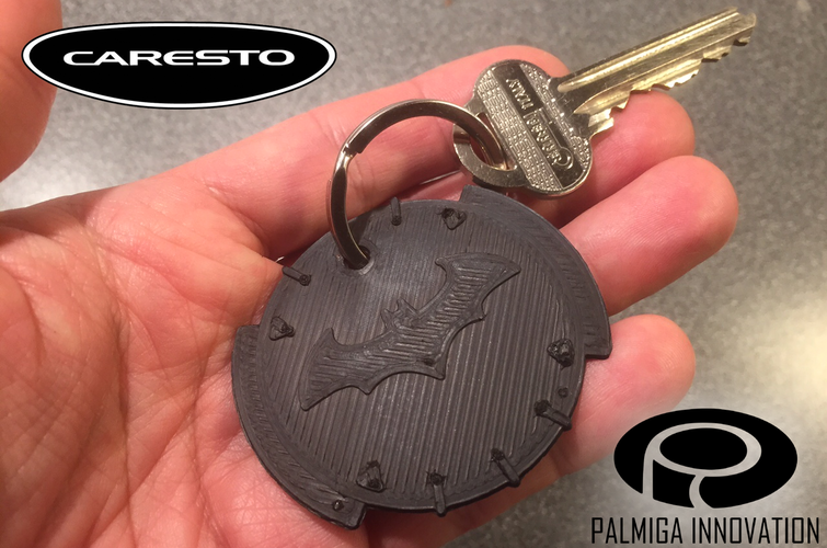 Palmiga Caresto Arkham Car steering wheel cap - Keychain token 3D Print 80401