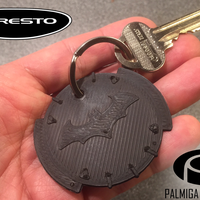 Small Palmiga Caresto Arkham Car steering wheel cap - Keychain token 3D Printing 80401