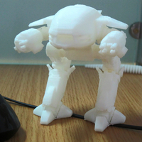 Small ED-209 ENFORCEMENT DROID from Robocop 3D Printing 80706
