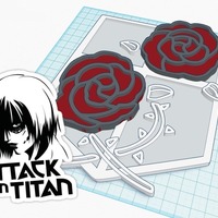 Small Attack on Titan Garrison Regiment Emblem 3D Printing 80810