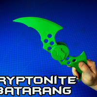Small  Kryptonite Batarang Switchblade 3D Printing 80899