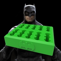 Small batman kryptonite ice cube tray 3D Printing 81244