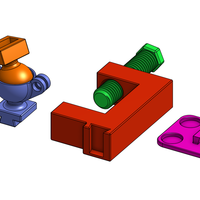 Small Universal Dovetail Mounts and Clamps 3D Printing 81549
