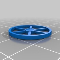 Small Wooden Wheel 3D Printing 81613