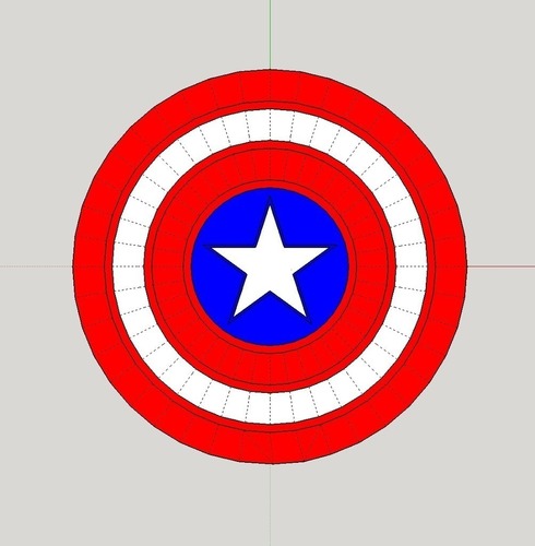 Captain America Shield 3D Print 81662