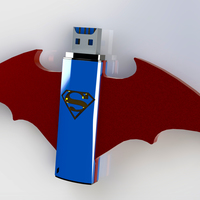 Small Batman Vs Superman USB Mod 3D Printing 82466