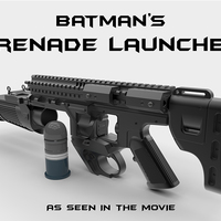 Small Batman's Grenade Launcher 1:1 scale (Batman vs Superman) 3D Printing 82715