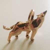 Small Wolf Low poly 3D Printing 83036