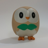 Small Rowlet - Pokemon Sun & Moon Grass Starter 3D Printing 83220