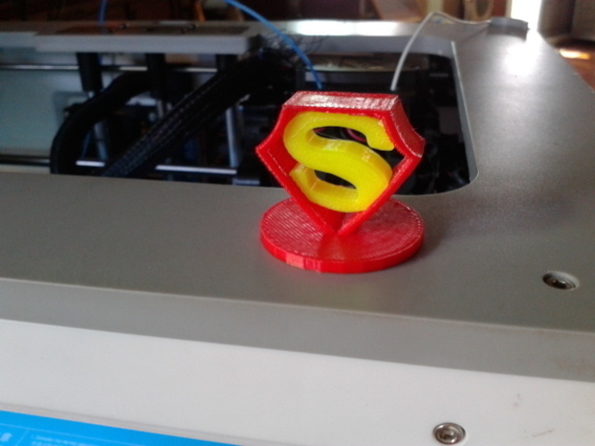 Superman logo out of  military coffin and batman containers 3D Print 83329