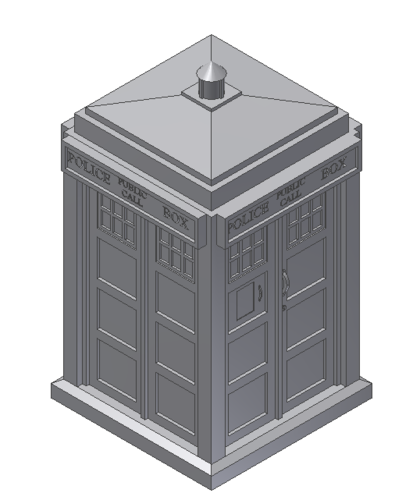 TARDIS - Time And Relative Dimension In Space 3D Print 83489