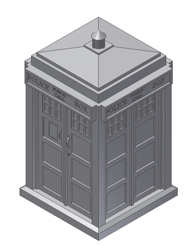 TARDIS - Time And Relative Dimension In Space 3D Print 83490