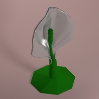 Small Spathiphyllum 3D Printing 83696