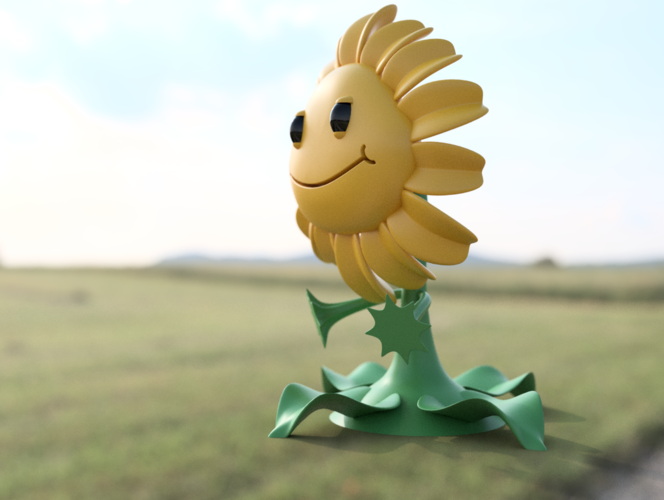 Sunflower - Plants Vs Zombies GW2 3D Print 83791 Sunflower - Plants Vs Zombies GW2 3D Print 83791