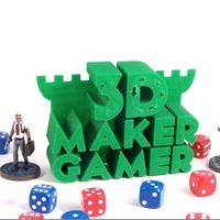 Small 3D Maker Gamer Logo 3D Printing 841