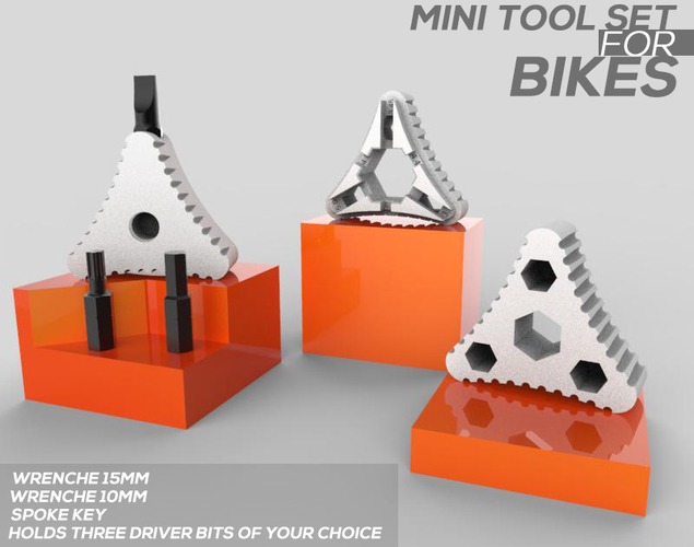 MINI TOOL SET FOR BIKE 3D Print 84314
