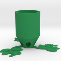 Small Small Plant Pot (long) 3D Printing 84516