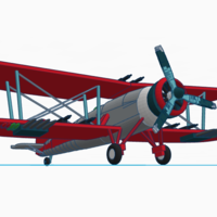 Small biplane expantion 3D Printing 84581