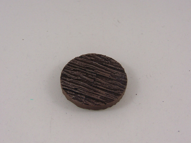 25mm Wooden Plank Base for 25-30mm Miniature Games 3D Print 846