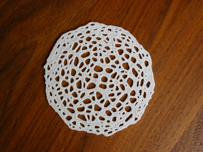 Drink coaster - Voronoi #7 3D Print 84632