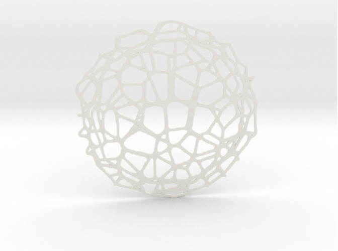 Drink coaster - Voronoi #9 3D Print 84634