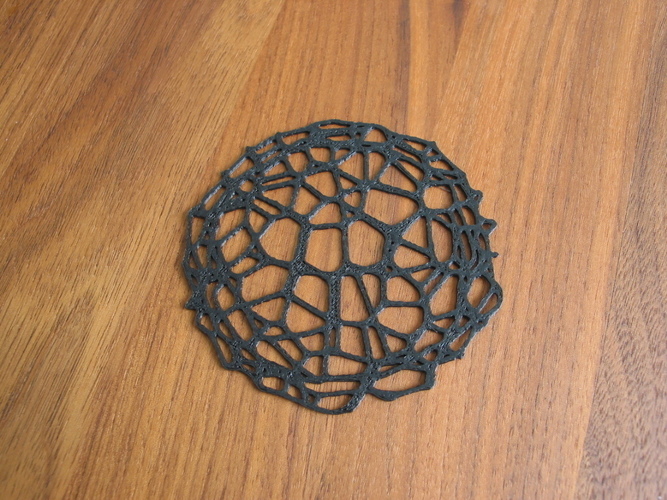 Drink coaster - Voronoi #9 3D Print 84637