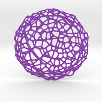 Small Drink coaster - Voronoi #5 3D Printing 84649