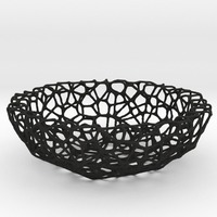 Small Bowl (19 cm) - Voronoi-Style #1 3D Printing 84658