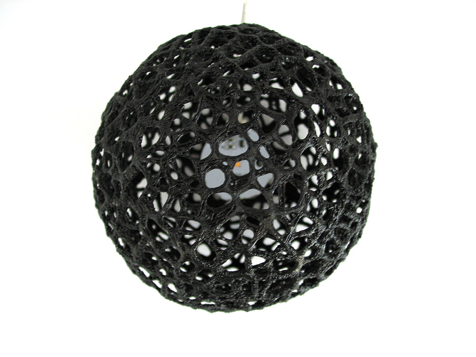 Voronoi Pearl Light Lamp No. 1 3D Print 85427