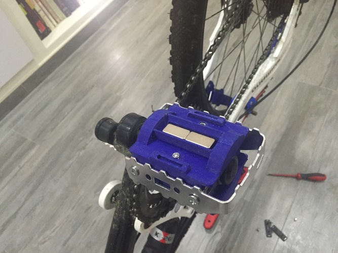 Universal Clipless Pedal And Shoes (Magnetic System) 3D Print 85628
