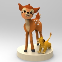 Small Bambi and Simba  3D Printing 85682