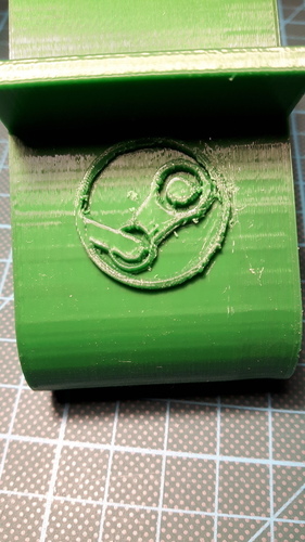 Steam Controller Stand with Logo 3D Print 86043