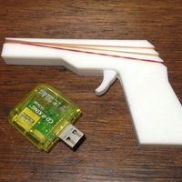 Small Mini Rubber Band Gun 3D Printing 86047